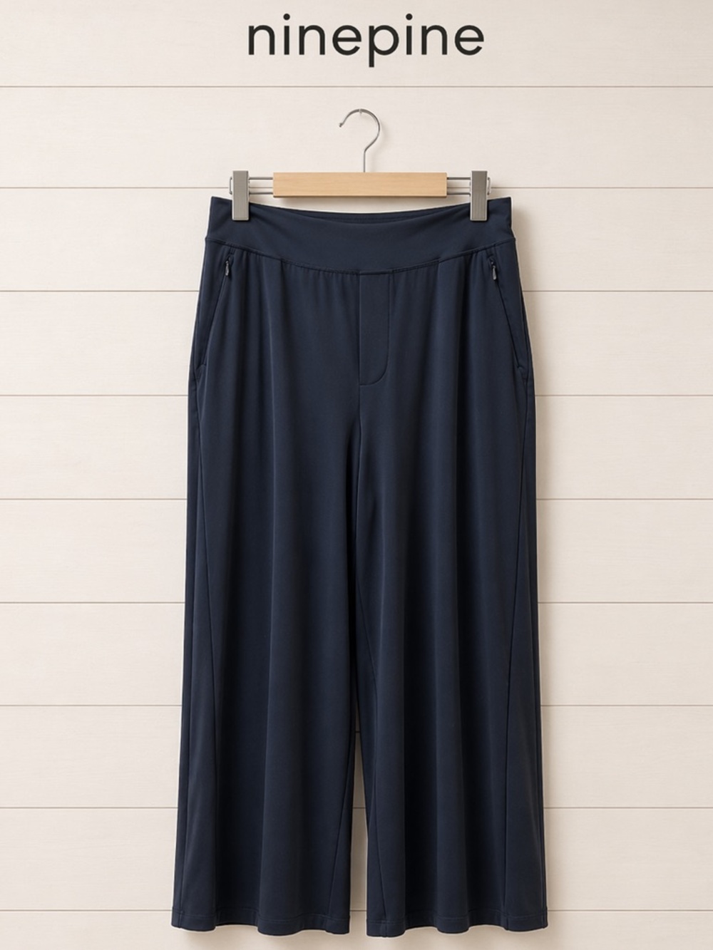 NINEPINE Black Asana Relaxed Straight Pant Size XL